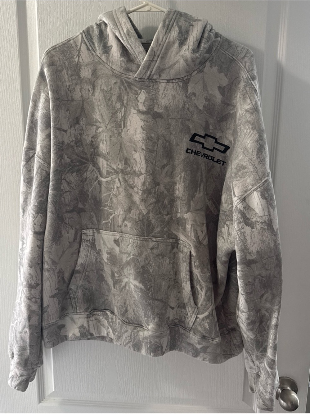 Hollister Gray Camouflage Chevrolet Logo Hoodie